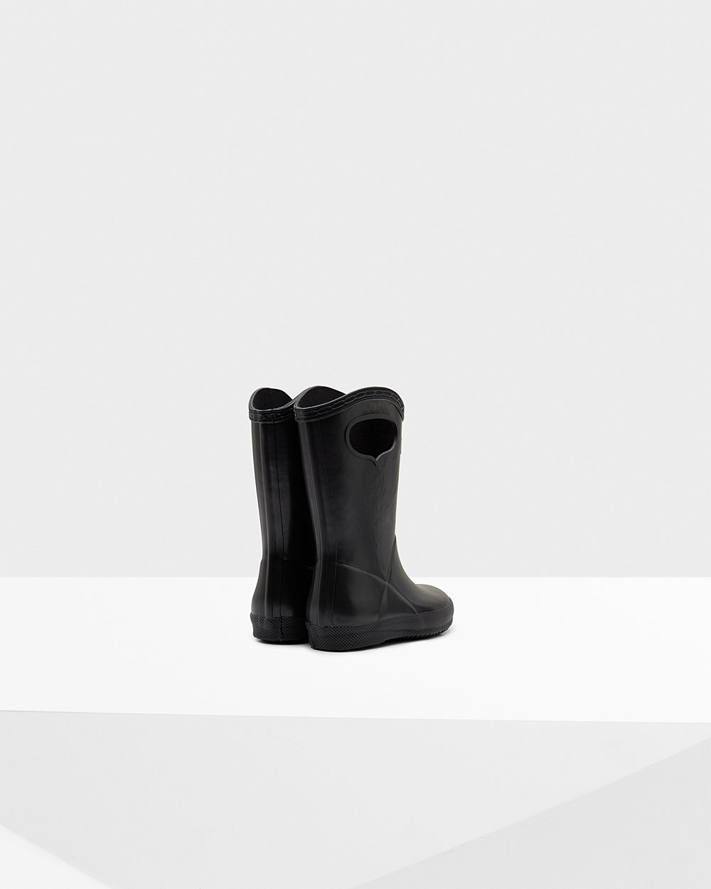 Botas de Lluvia Hunter Niños - Original First Classic Grab Handle - Negros - KXBRSEV-74